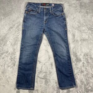 Ariat FR M7 Slim Straight Leg Mens Jeans Blue Denim Size 32x32(30)